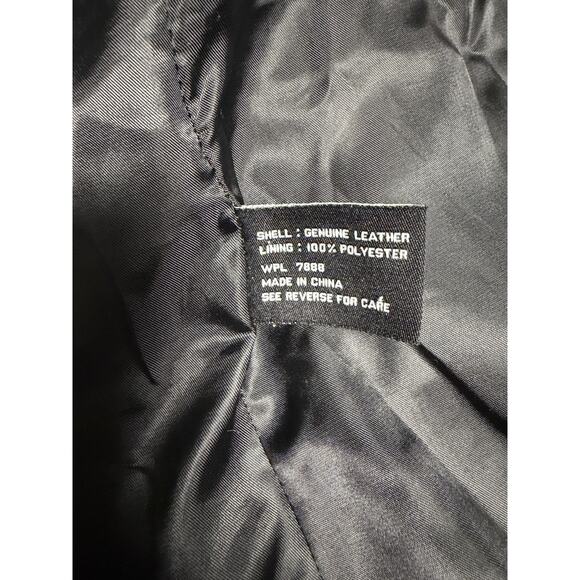 Avanti New York Leather Jacket Womens Small Black Zip Front Genuine Moto Style - Picture 10 of 15